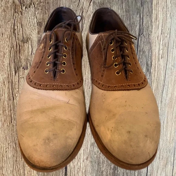 FootJoy | Shoes | Mens Footjoy Golf Shoes Used Creambrown  display picture 2